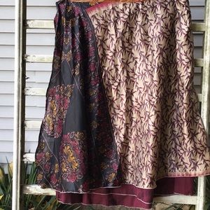 Magic wrap skirt, maxi skirt, boho!
